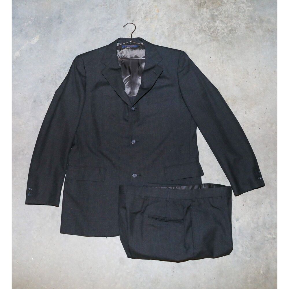 Brooks Brothers “346” Suit Set Black Blazer & Trouser Matching Set Size 43R